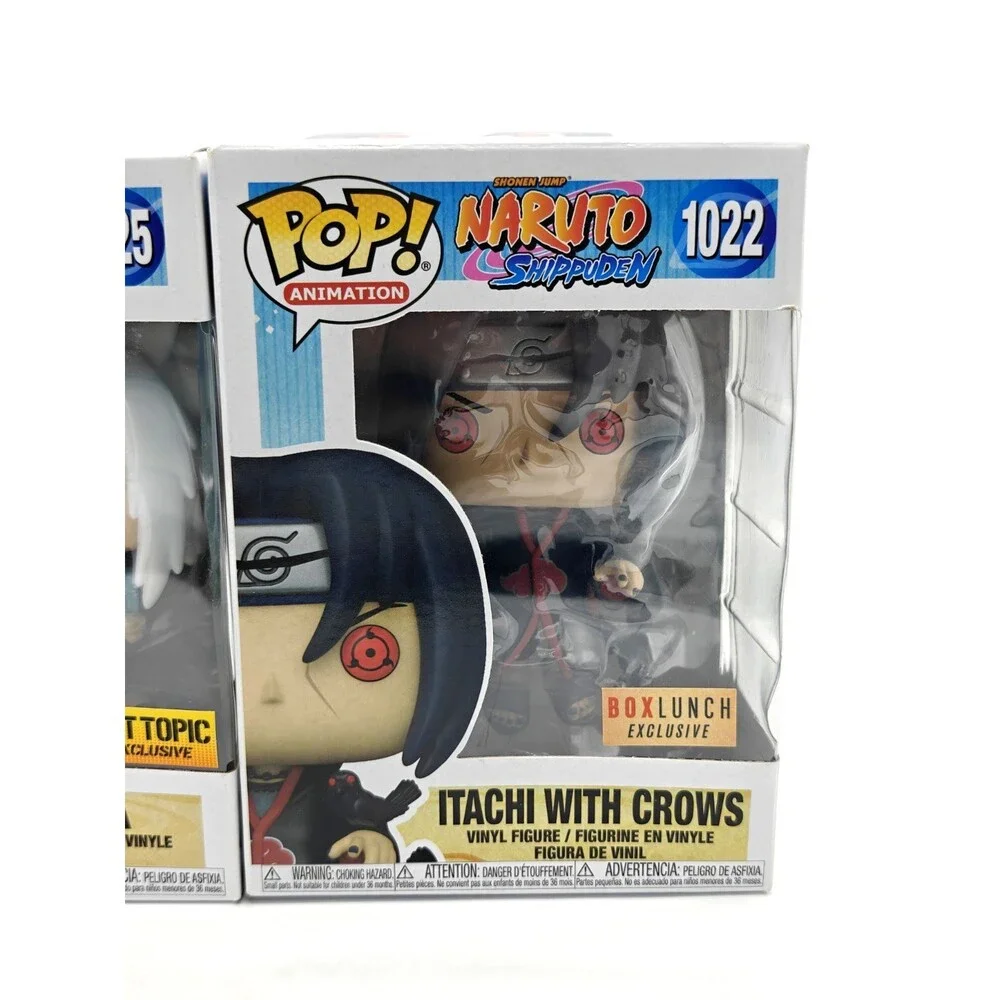 Funko Pop! Animation Naruto Itachi With Crows & Jiraiya Lot of 2 - 1022 & 1025